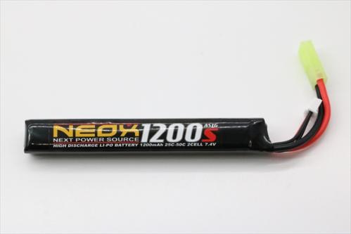 NEOX Lipo7.4v 25C/50C 1200mAh 電動ガン バッテリー
