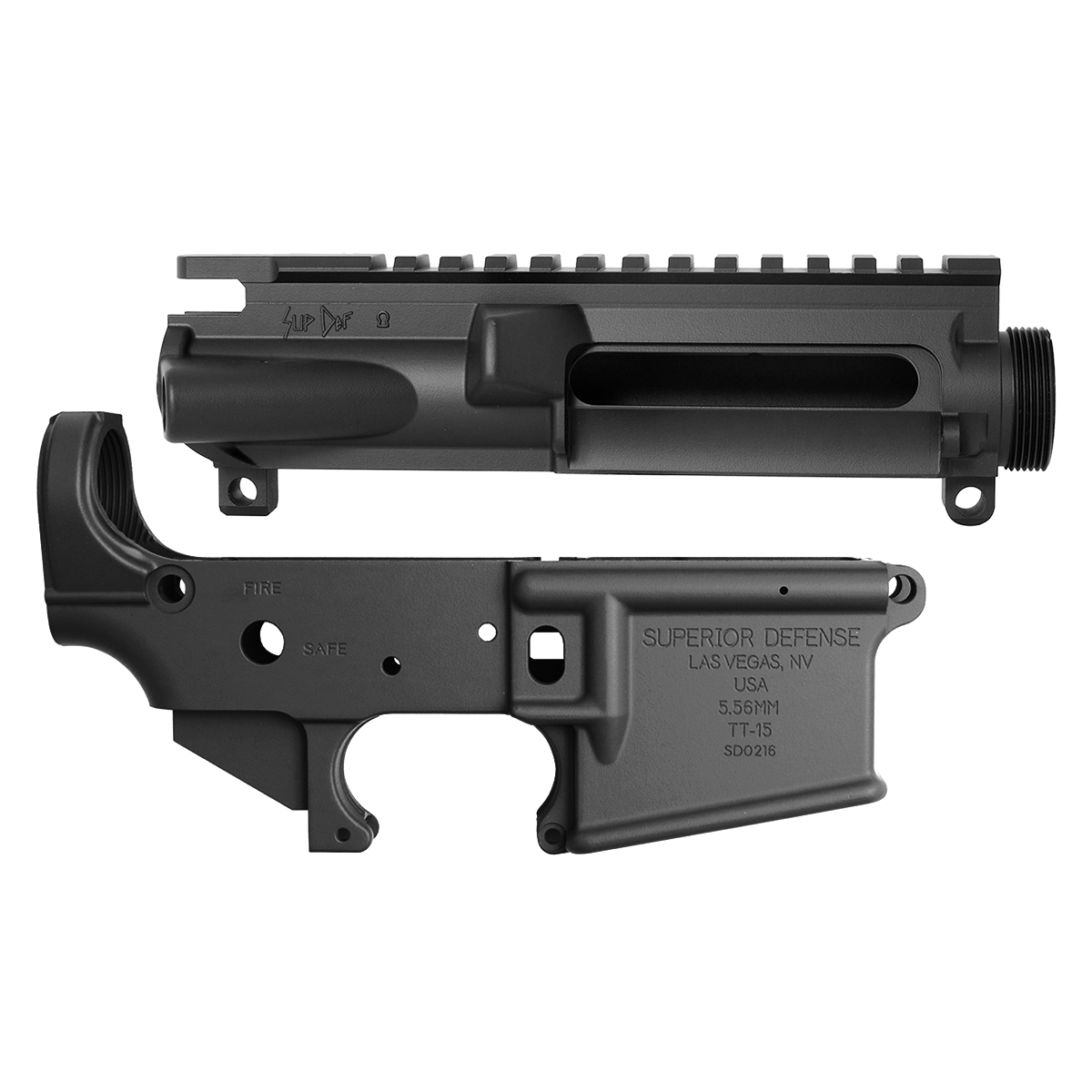 A7075鍛造80％レシーバー用刻印オーダー SupDef TANK TT-15 Black