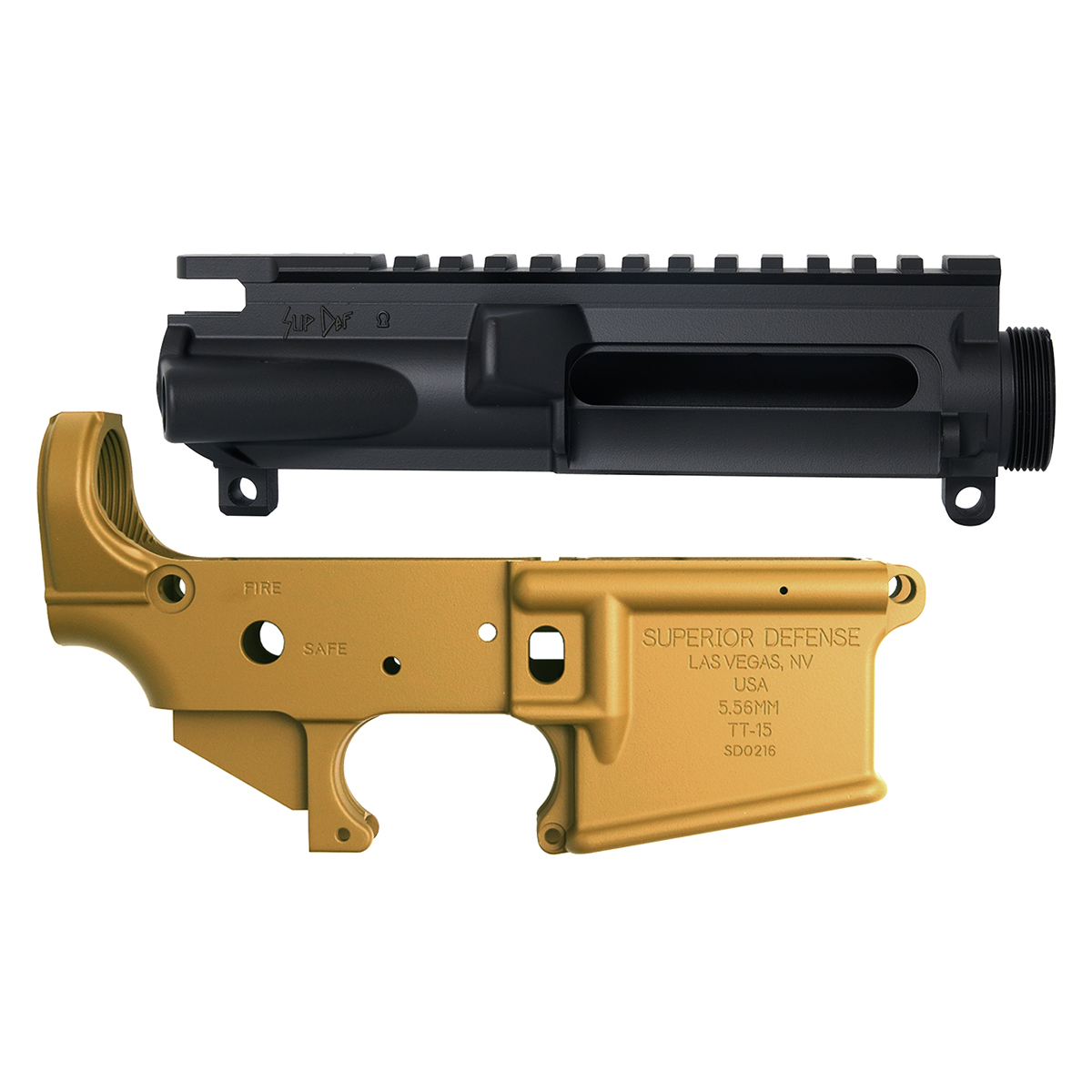 A7075鍛造80％レシーバー用刻印オーダー SupDef TANK TT-15 Black + RAL8000