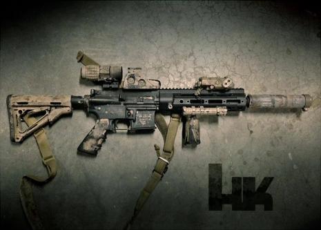 マルイ製次世代HK416D純正RASハンドガード　アッパーフレームセット品