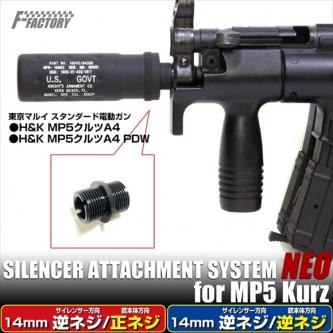 LAYLAX サイレンサーアタッチメント NEO 東京マルイ MP5 Kurz (逆/正