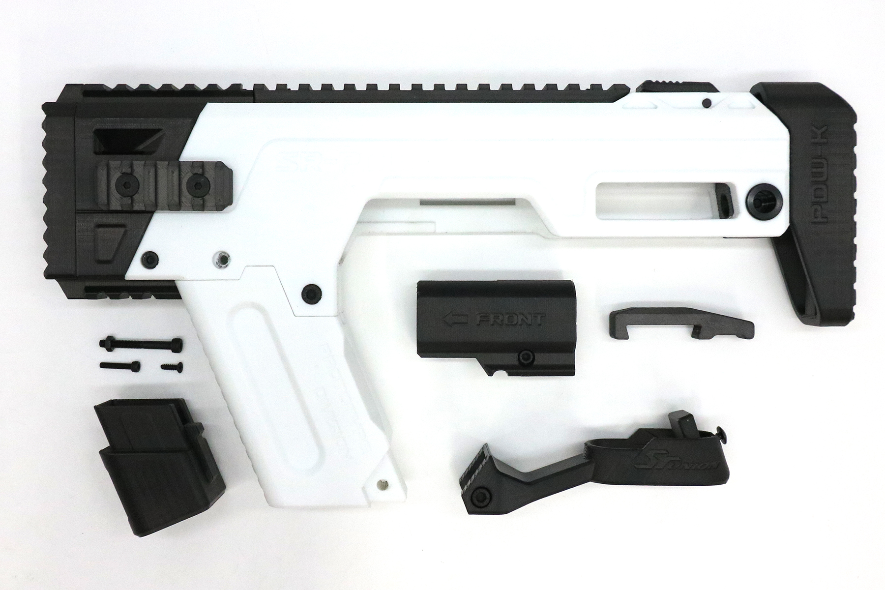 レアSRU M93R PDWコンバージョンキット BK(ブラック/黒)(東京マルイ AEP/KSC GBB対応)(sr-pdw-93-bk) パーツ