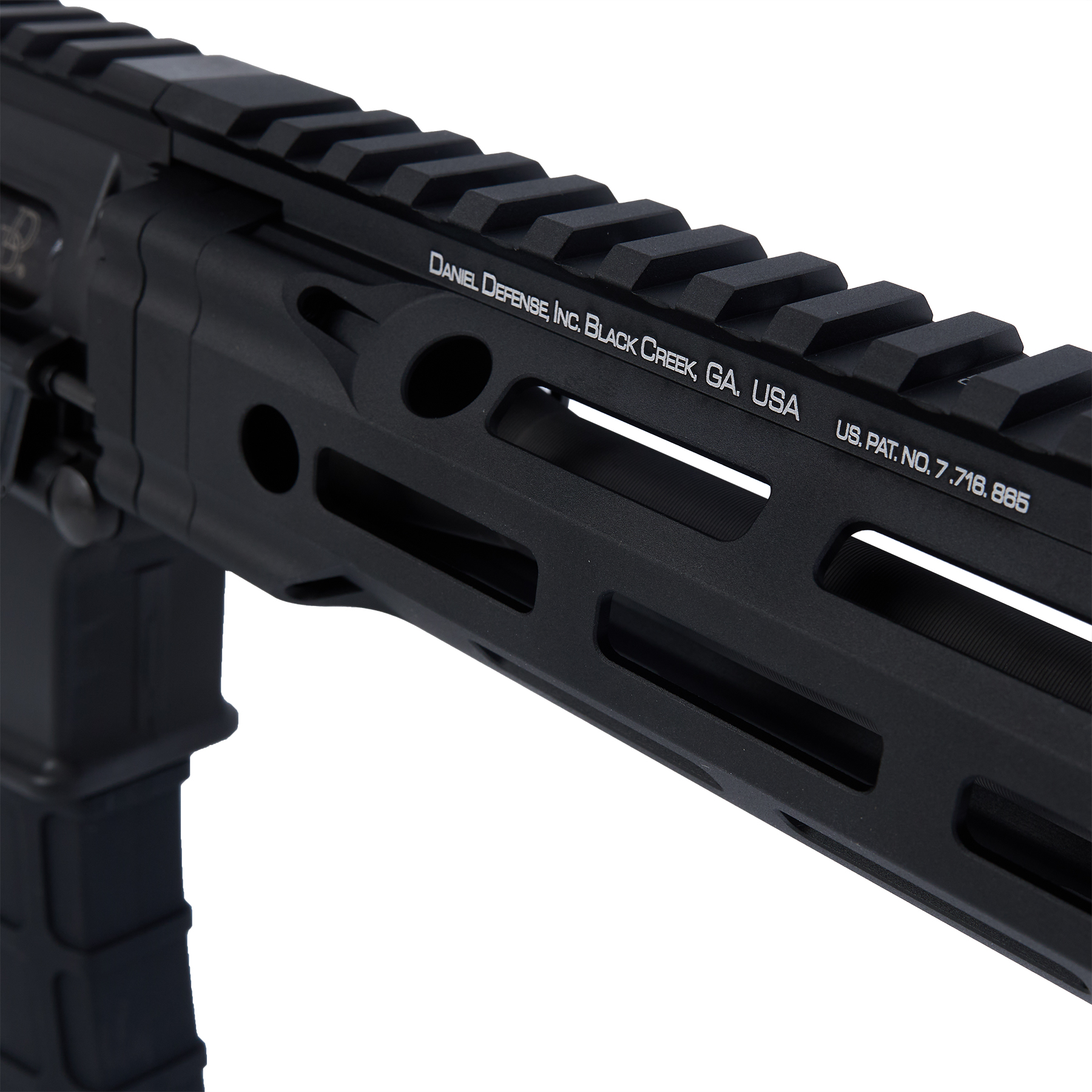 GHK DDM4 V7 10.3inch CO2ガスブロ ブラック MFRハンドガードの刻印とM-Lokスロット