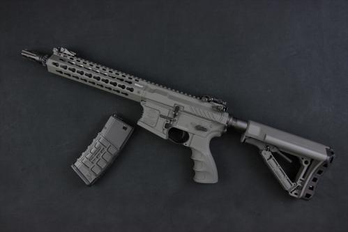 G&G CM16 SRL BattleShip Gray 9インチ 電動ガン(ETU+MOSFET)