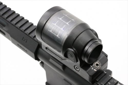 CANIS LATRANS Trijicon SRSタイプ ソーラーパネル搭載 ドットサイト BK