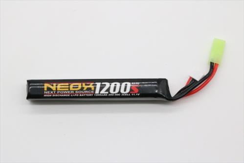 NEOX Lipoバッテリー 電動ガン用 11.1V 25C/50C 1200mAh
