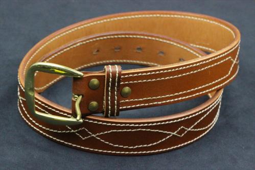 Navy Seals Fancy Leather Belt/サイズ:32インチ