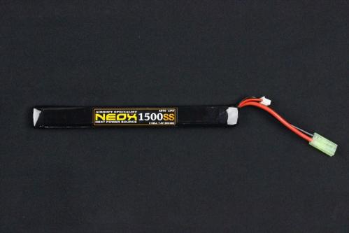 NEOX Lipo7.4v 20C-40C SS 1500mAh AK用 電動ガン バッテリー