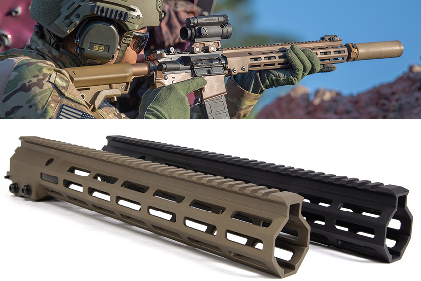 定番限定品Geissele Automatics(ガイズリー) Super Modular Rail(SMR) MK16 (URG-I) 13.5インチ M-LOK - DDC / タン パーツ