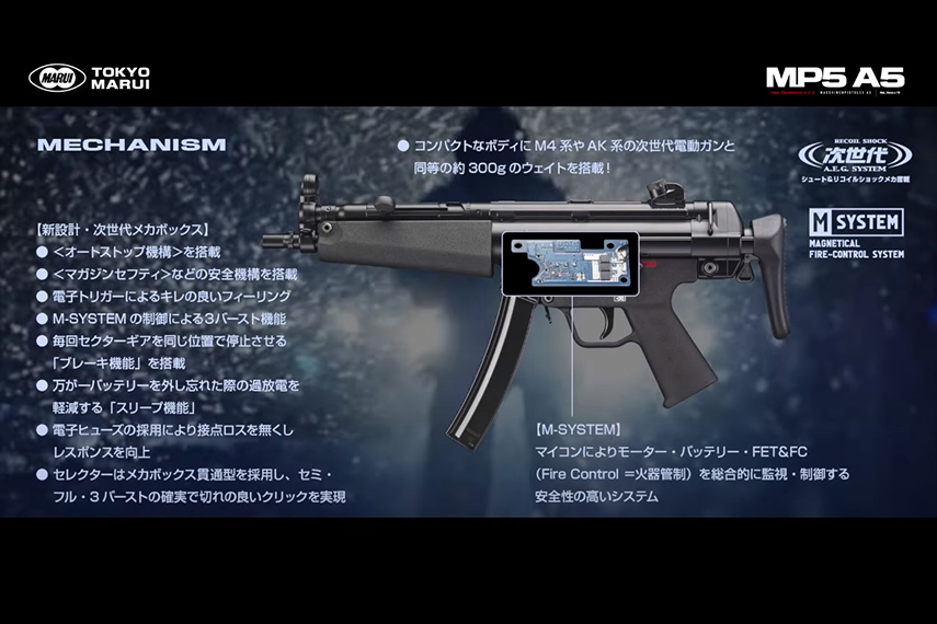 東京マルイ MP5A5 次世代電動ガンが8月18日に発売決定！