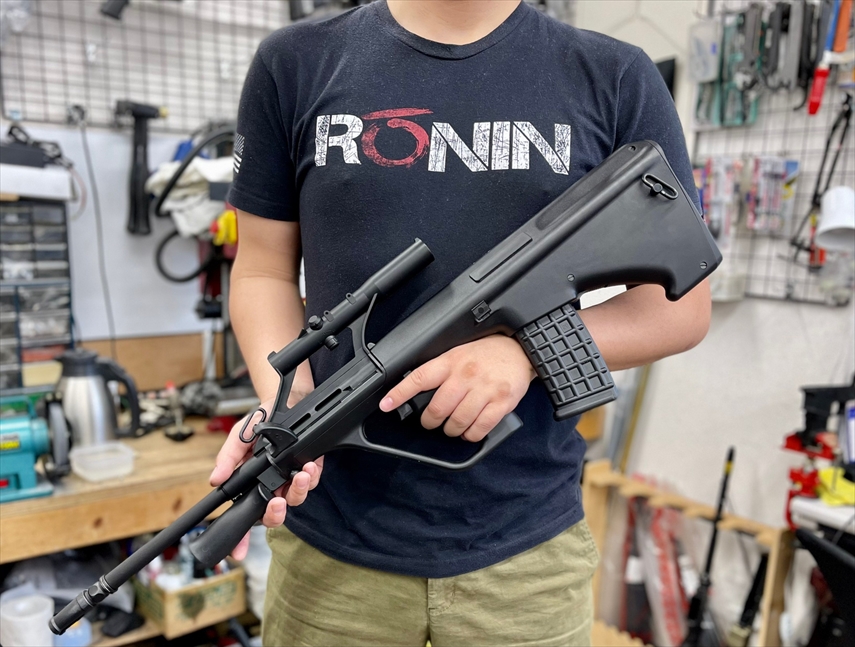 ご購入絶版希少GBB！　GHK ステアーAUG OD　箱一式　検（sig552 sig551 sig550 PSG1 g3a3 　VFC　MP5　セラコート　CO2 トレポン　フルメタル ガスガン