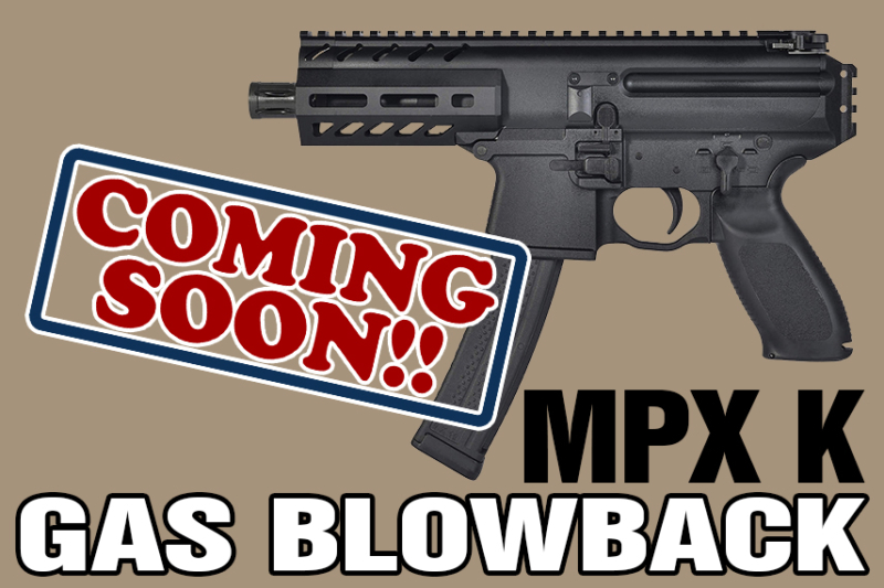 超コンパクトなサブマシンガン MPX-K がガスブローバックで登場！