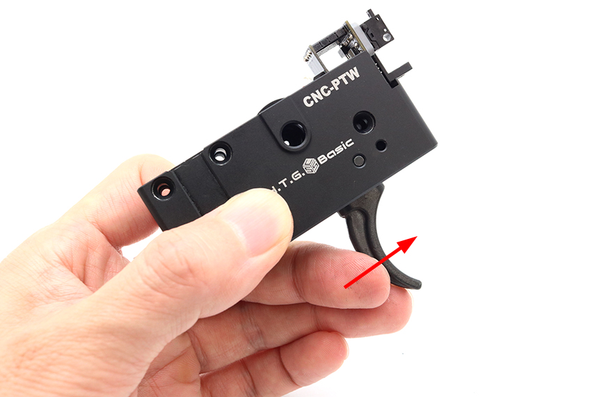 HTG-GEARBOX-PTW-SECU-TriggerFitting | エアガンパーツやサバゲーアイテムの商品レビューなどを掲載! トレポンのトリガーとマイクロスイッチのフィッティング